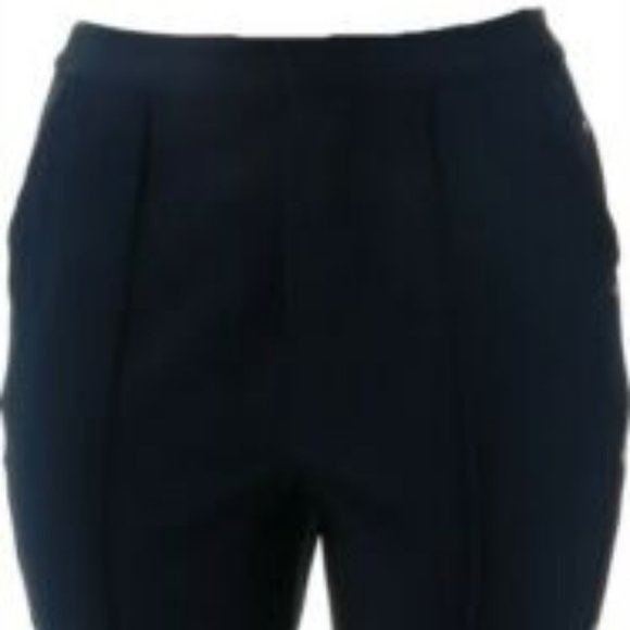 NWT G.I.L.I. BUTTON SIDE NAVY BOOT CUT PANTS 26 - Picture 4 of 14